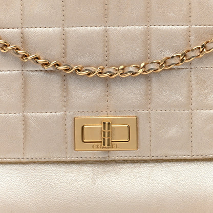 Chanel Metallic Lambskin Chocolate Bar Accordion Mademoiselle Flap Gold 8 of 10