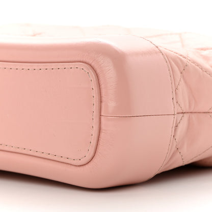 Chanel Aged Calfskin Quilted Small Gabrielle Hobo Pink 10 of 16
