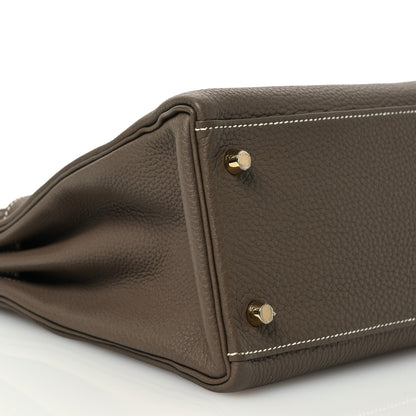 Hermes Togo Kelly Retourne 28 Etoupe 9 of 12