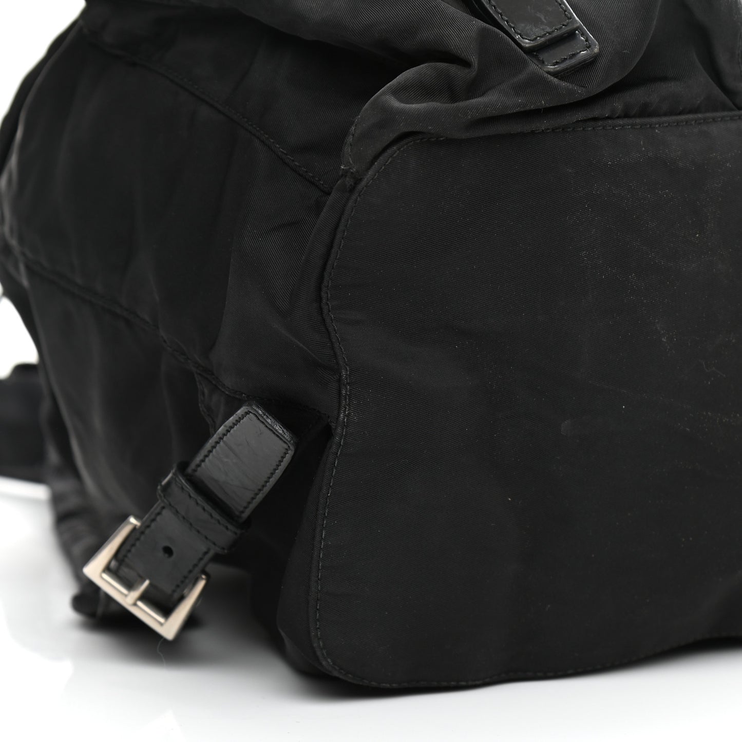 Tessuto Nylon Saffiano Medium Backpack Black