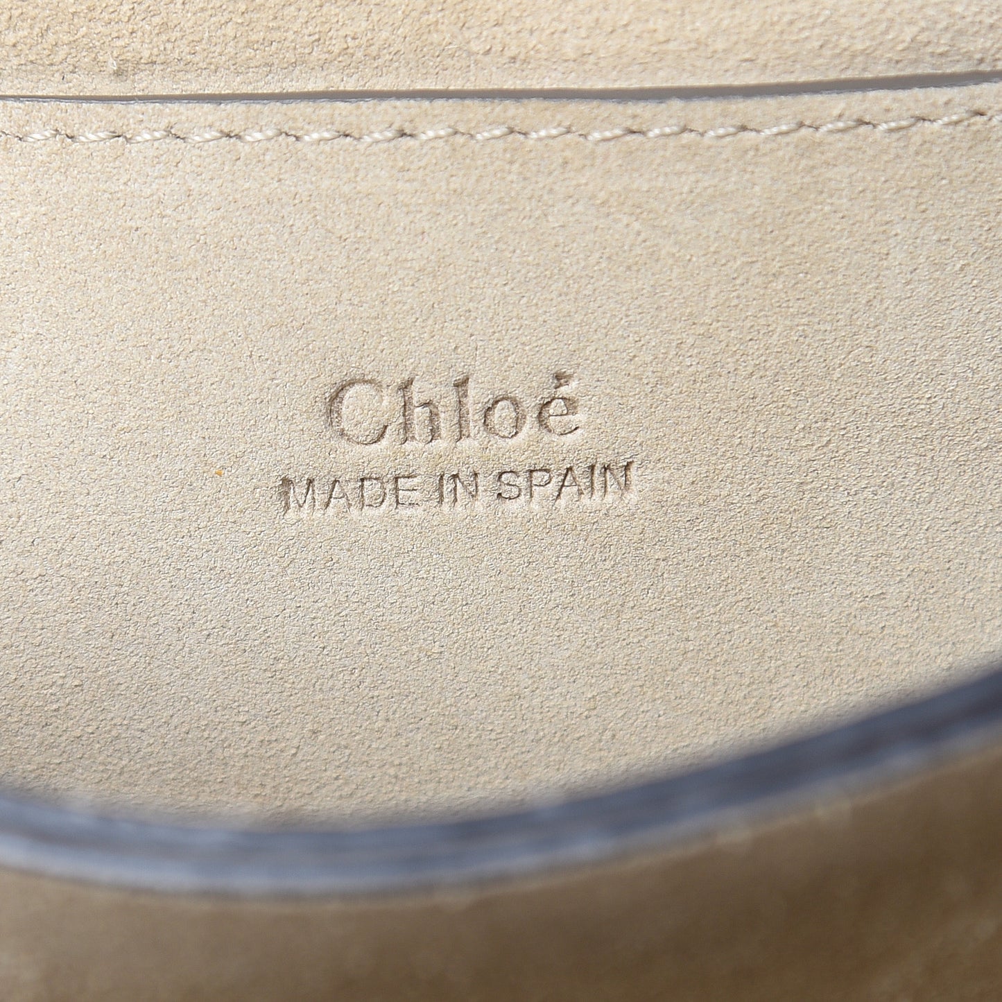 Suede Calfskin Small Faye Shoulder Bag Motty Grey