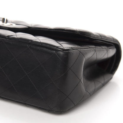 Chanel Lambskin Quilted Jumbo Double Flap Black 7 of 12
