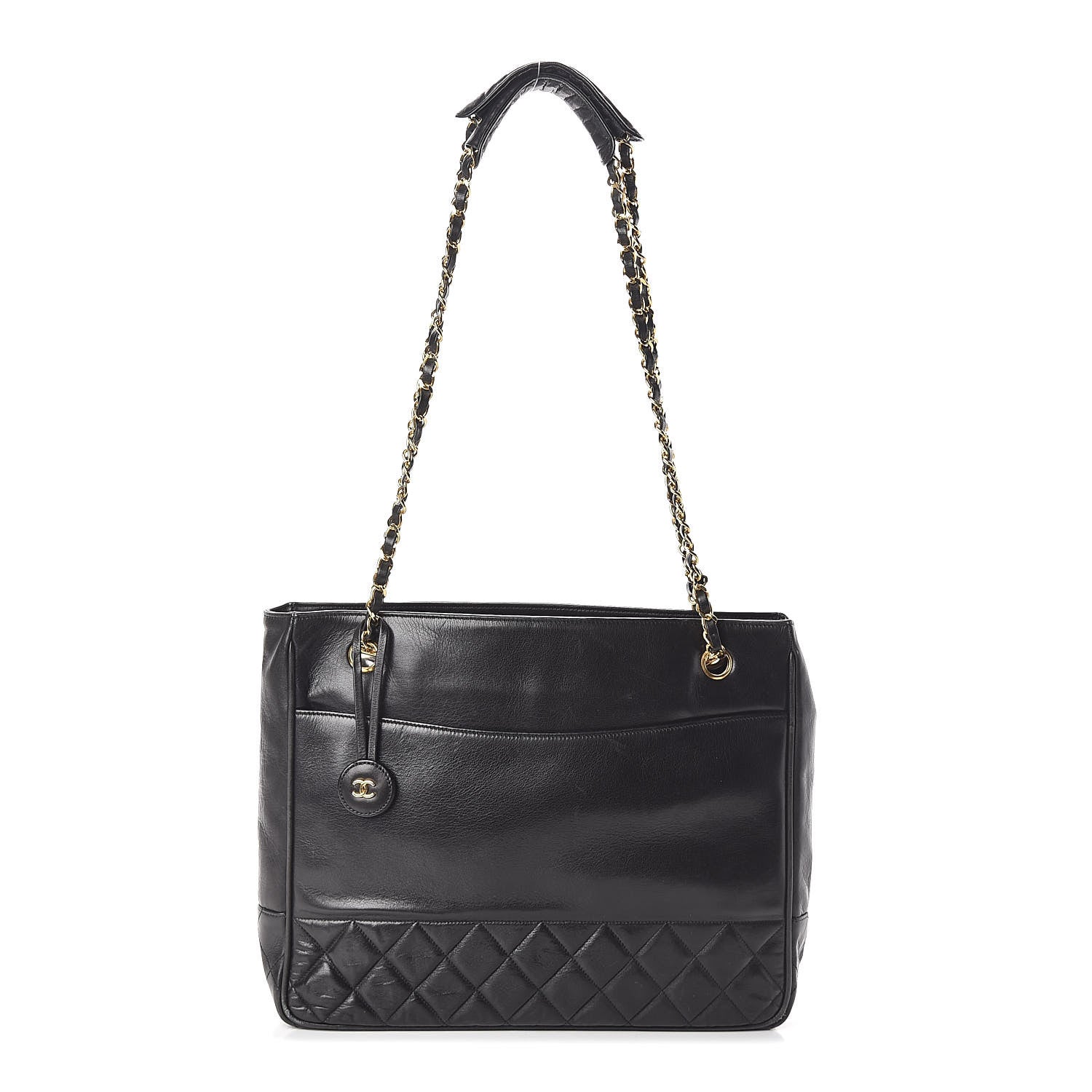 Chanel Lambskin Quilted Shoulder Bag Black 1 of 11