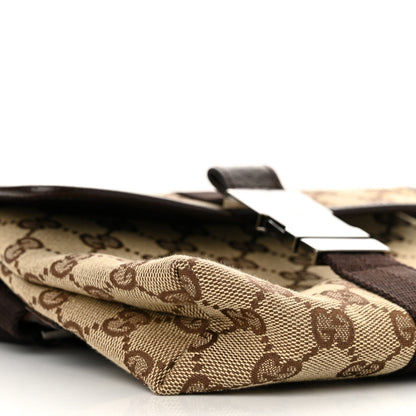 Gucci Monogram Waist Pouch Bag Dark Brown 9 of 13