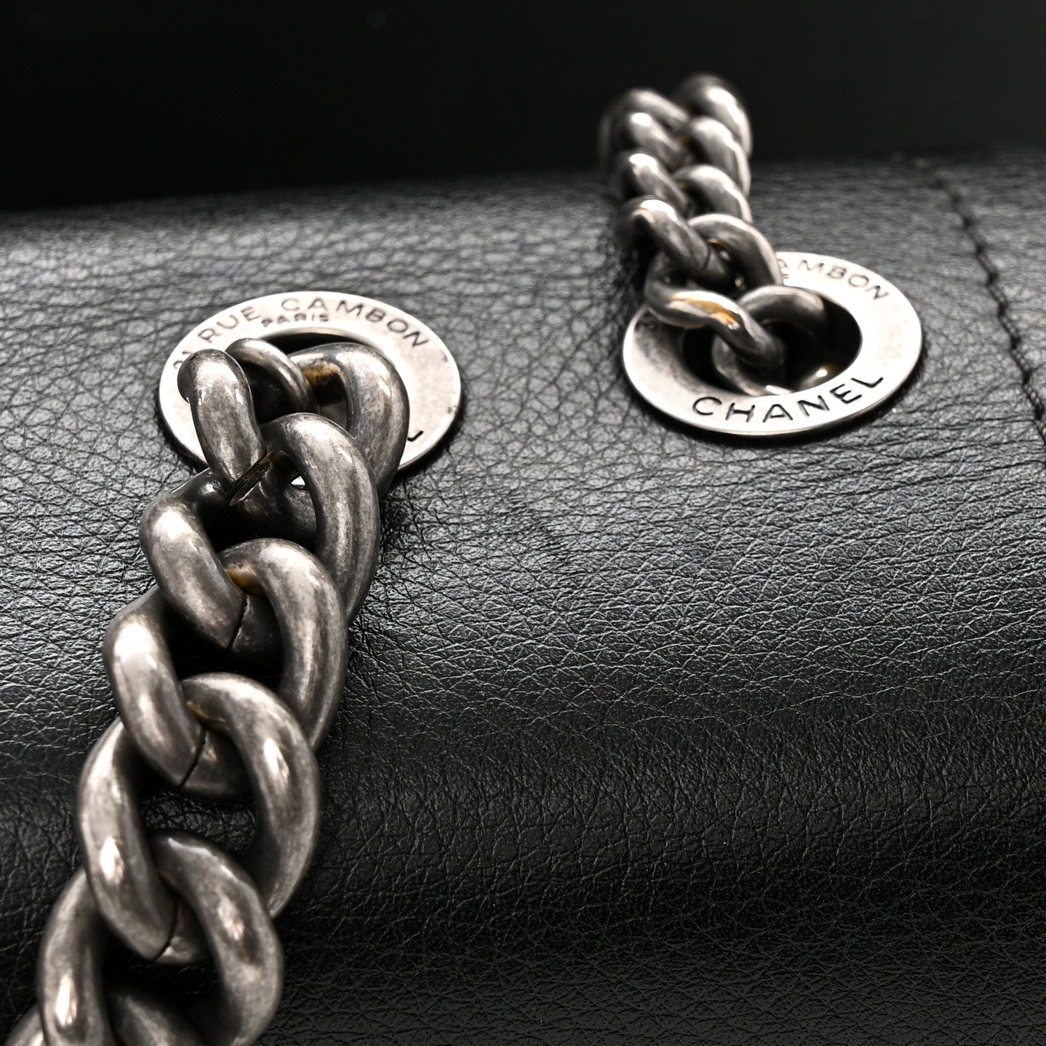 Chanel Grained Calfskin Archi Chic Flap Black 11 of 12