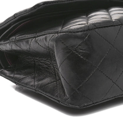 Chanel Lambskin Quilted Medium Double Flap Black 9 of 11