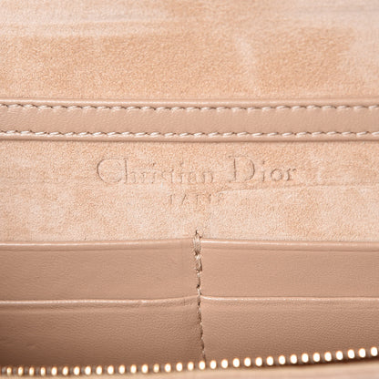 Christian Dior Grained Calfskin Diorama Wallet on Chain Pouch Nude 6 of 9