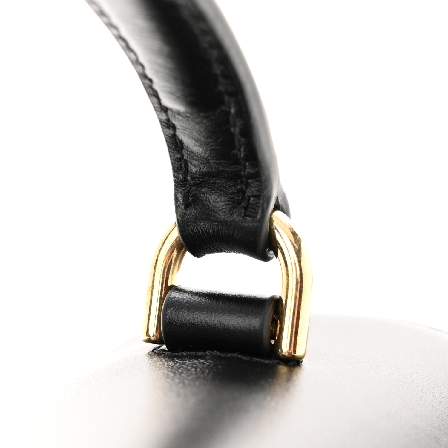 Celine Satinated Calfskin Mini 16 Top Handle Bag Black 12 of 12