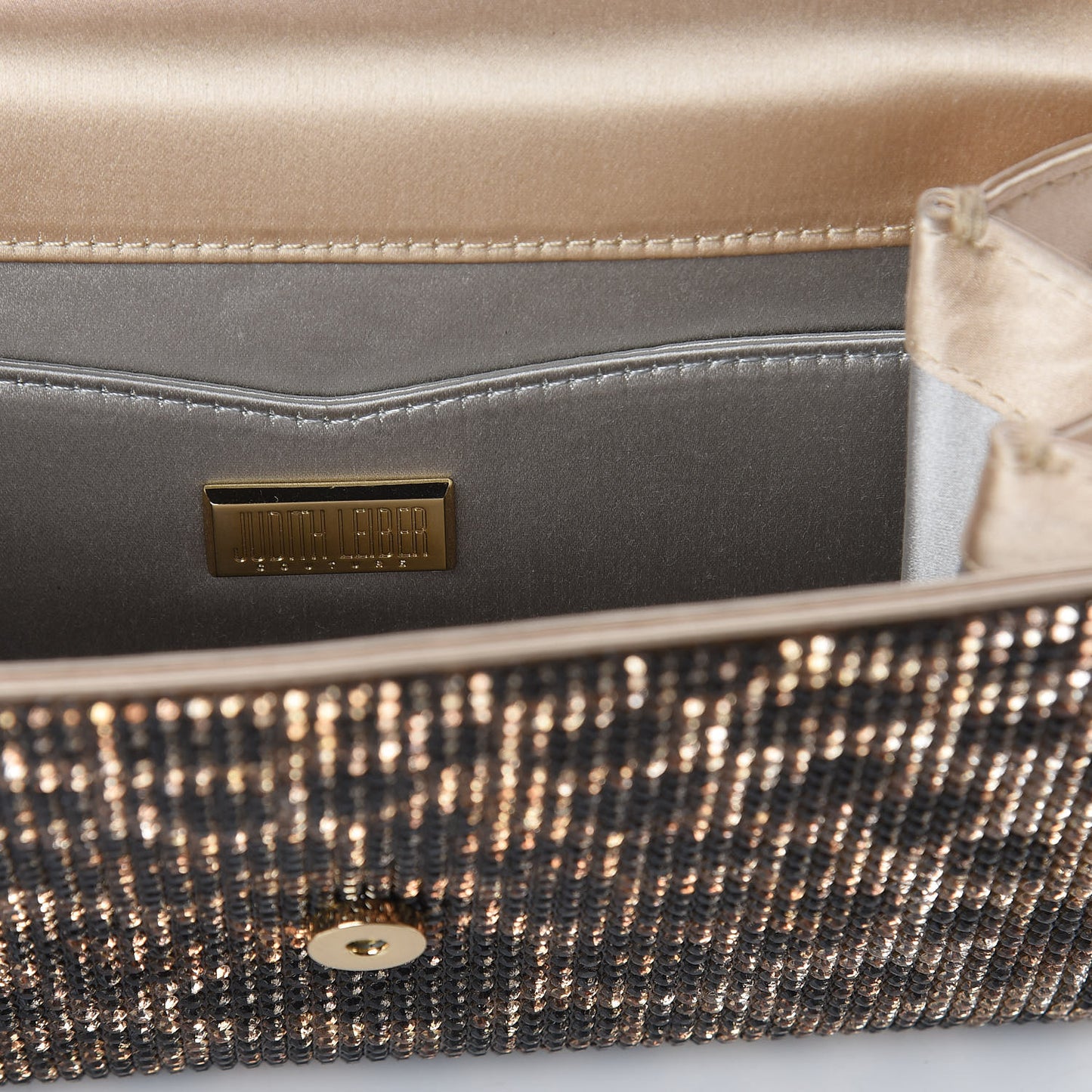 Swarovski Crystal Fizzoni Leopard Clutch Champagne Multicolor