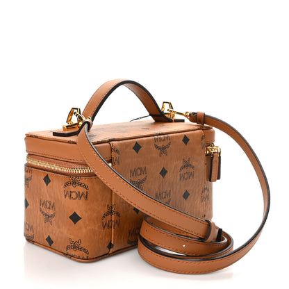 MCM Visetos Vanity Case Cognac 3 of 9