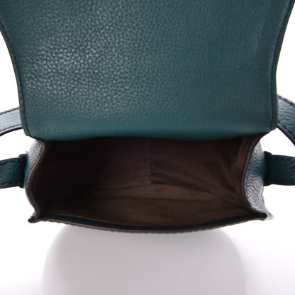 Chloe Calfskin Mini Marcie Round Crossbody Bag Teal 5 of 7