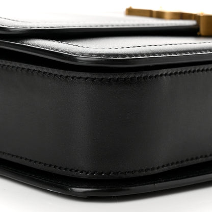 Saint Laurent Box Calfskin Monogram Medium Solferino Satchel Black 8 of 10
