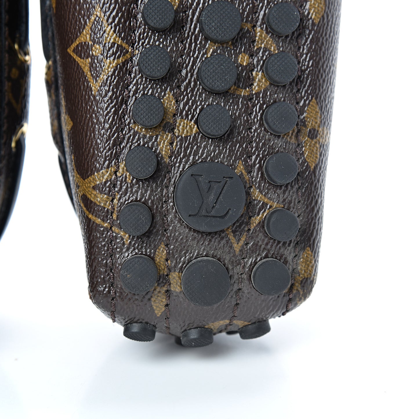 Monogram Arizona Car Shoe Moccasin Loafers 39 Macassar