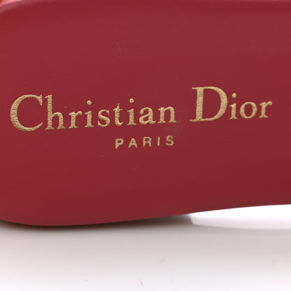 Christian Dior Calfskin D-Club Mule Sandal 38.5 Strawberry 6 of 10