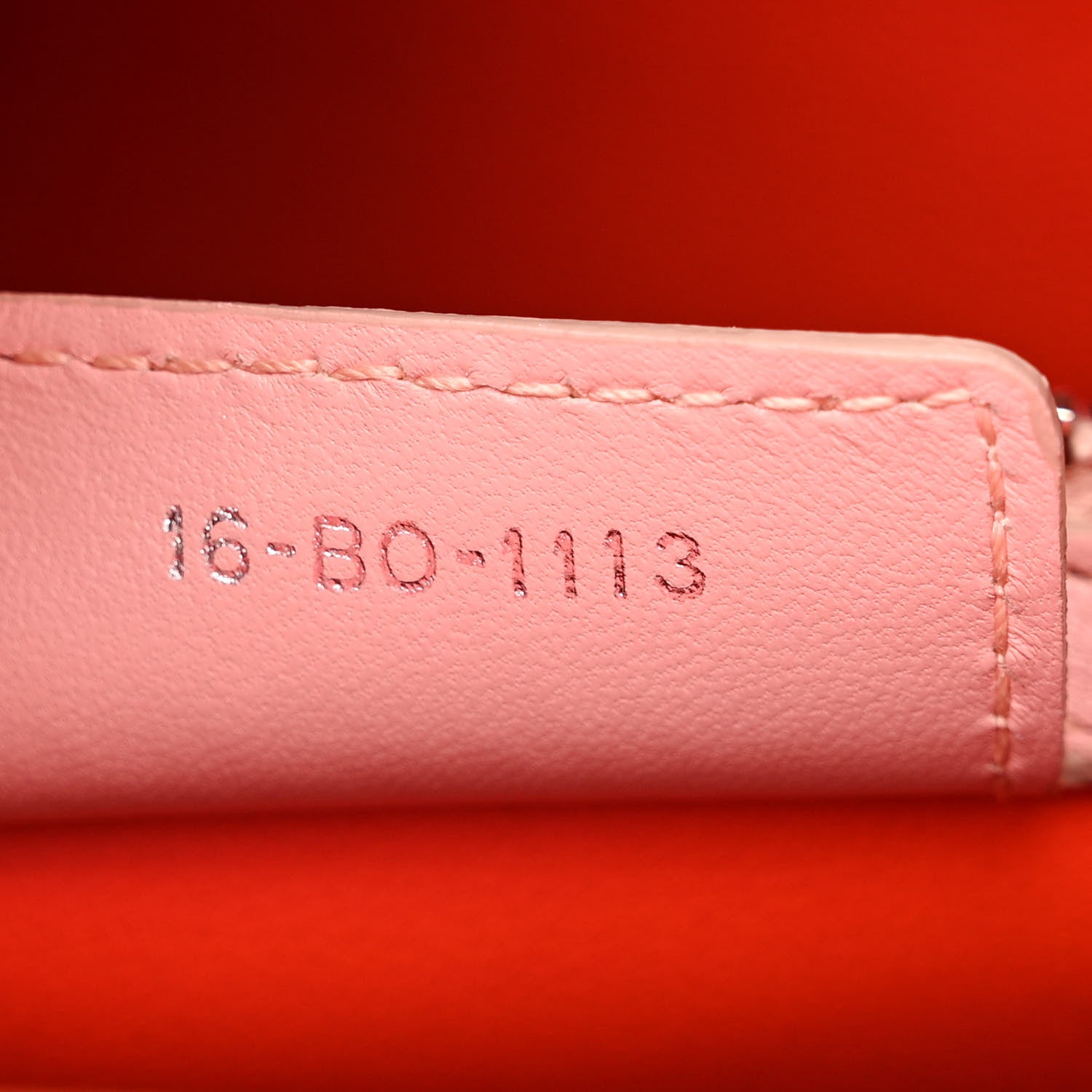 Christian Dior Lambskin Cannage Tri-Color Medium Lady Dior Orange Riviera Fuchsia Cosmopolitan Lipstick Natural 7 of 18