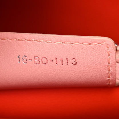 Christian Dior Lambskin Cannage Tri-Color Medium Lady Dior Orange Riviera Fuchsia Cosmopolitan Lipstick Natural 7 of 18