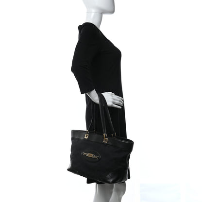 Gucci Monogram Large Punch Tote Black 2 of 9