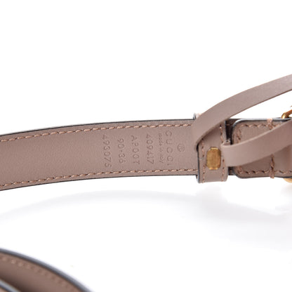 Gucci Calfskin Double G 20mm Belt 90 36 Porcelain Rose 4 of 6