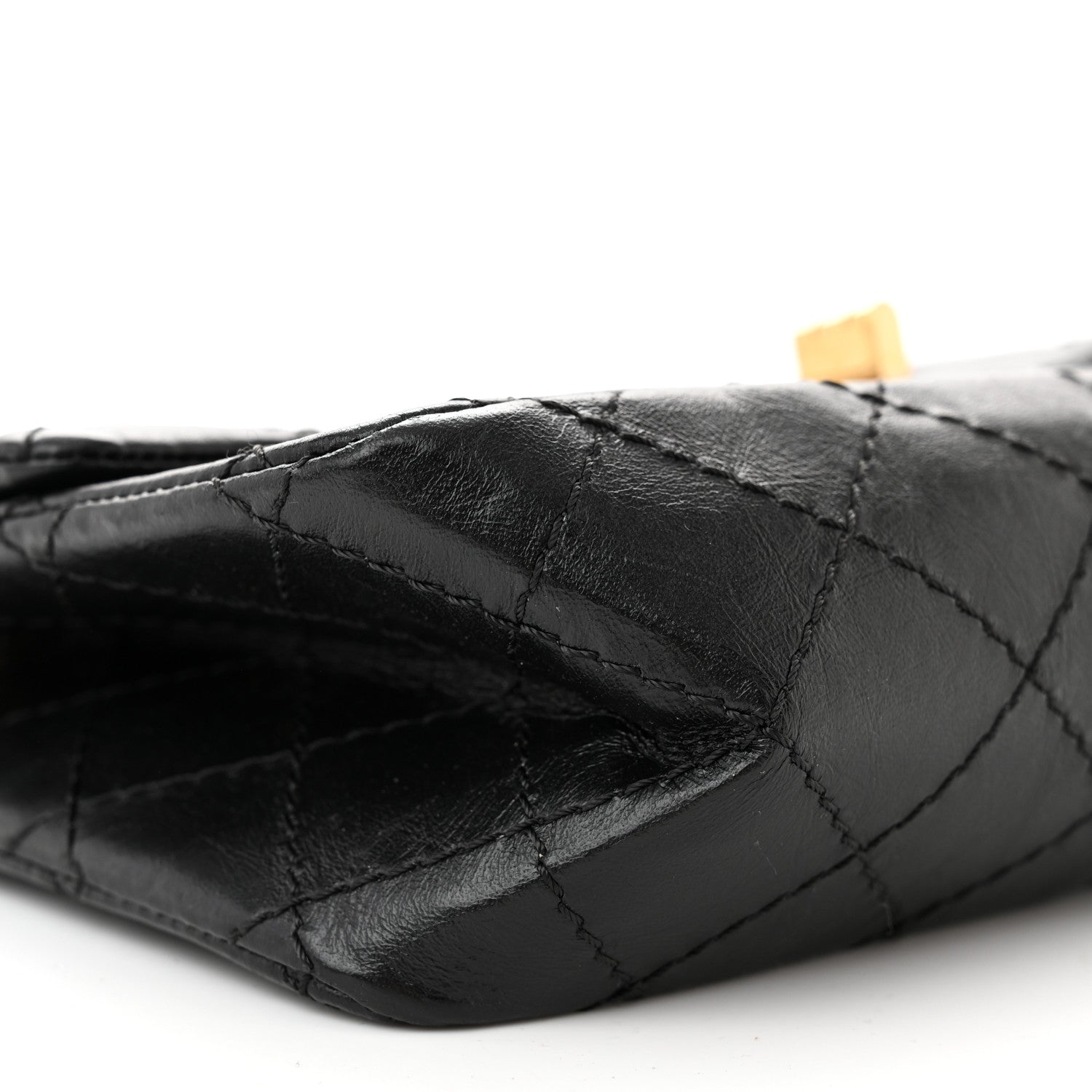 Chanel Aged Calfskin Quilted 2.55 Reissue Mini Flap Black 9 of 10