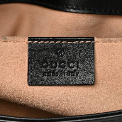 Gucci Calfskin Matelasse Mini GG Marmont Shoulder Bag Black 6 of 17