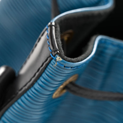 Louis Vuitton Epi Petit Bi-Color Noe Bleu Toledo Black 11 of 12