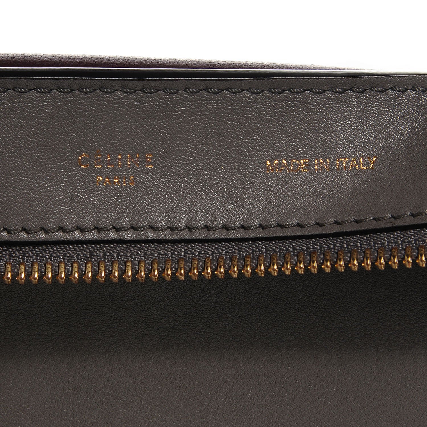 Celine Crocodile Embossed Nubuck Medium Trapeze Grey 6 of 9