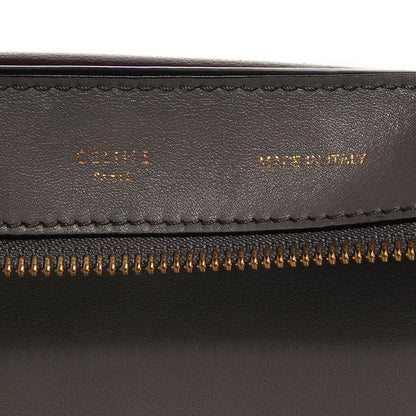 Celine Crocodile Embossed Nubuck Medium Trapeze Grey 6 of 9