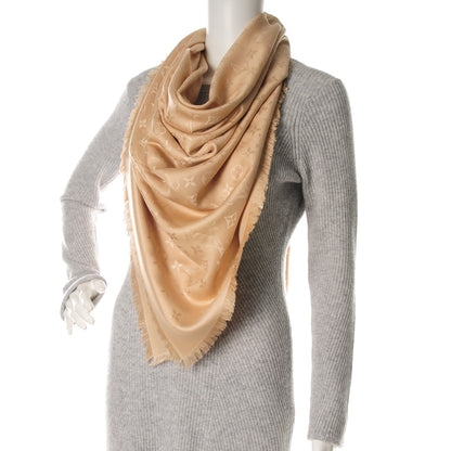Louis Vuitton Silk Wool Monogram Shawl Dune 2 of 7