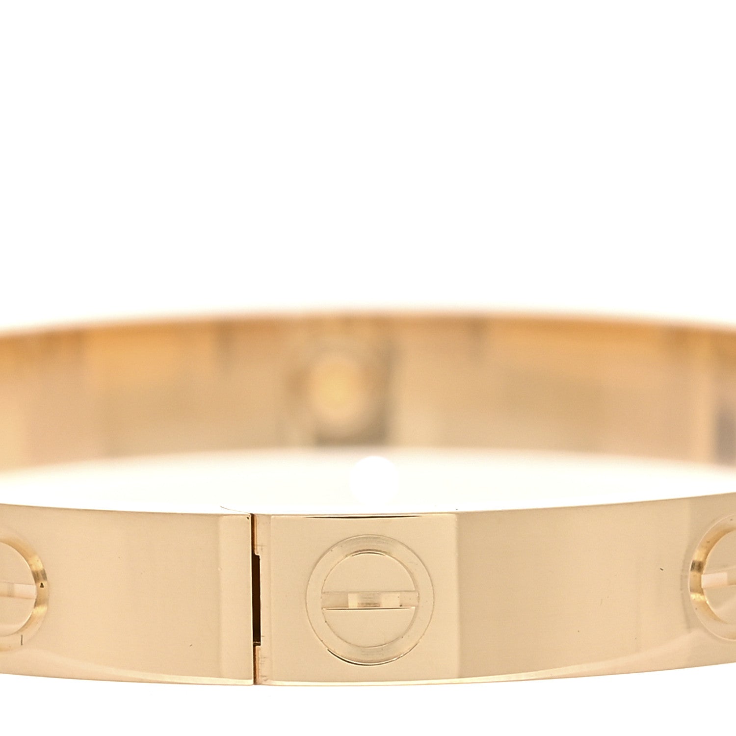 Cartier 18K Yellow Gold 4 Diamond LOVE Bracelet 16 5 of 9