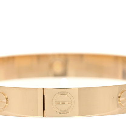 Cartier 18K Yellow Gold 4 Diamond LOVE Bracelet 16 5 of 9