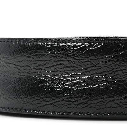 Gucci Suede Patent Web Mini Ophidia Round Shoulder Bag Black 9 of 11