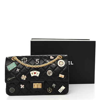Chanel Aged Calfskin Quilted Casino 2.55 Reissue 225 Flap Black 11 of 11