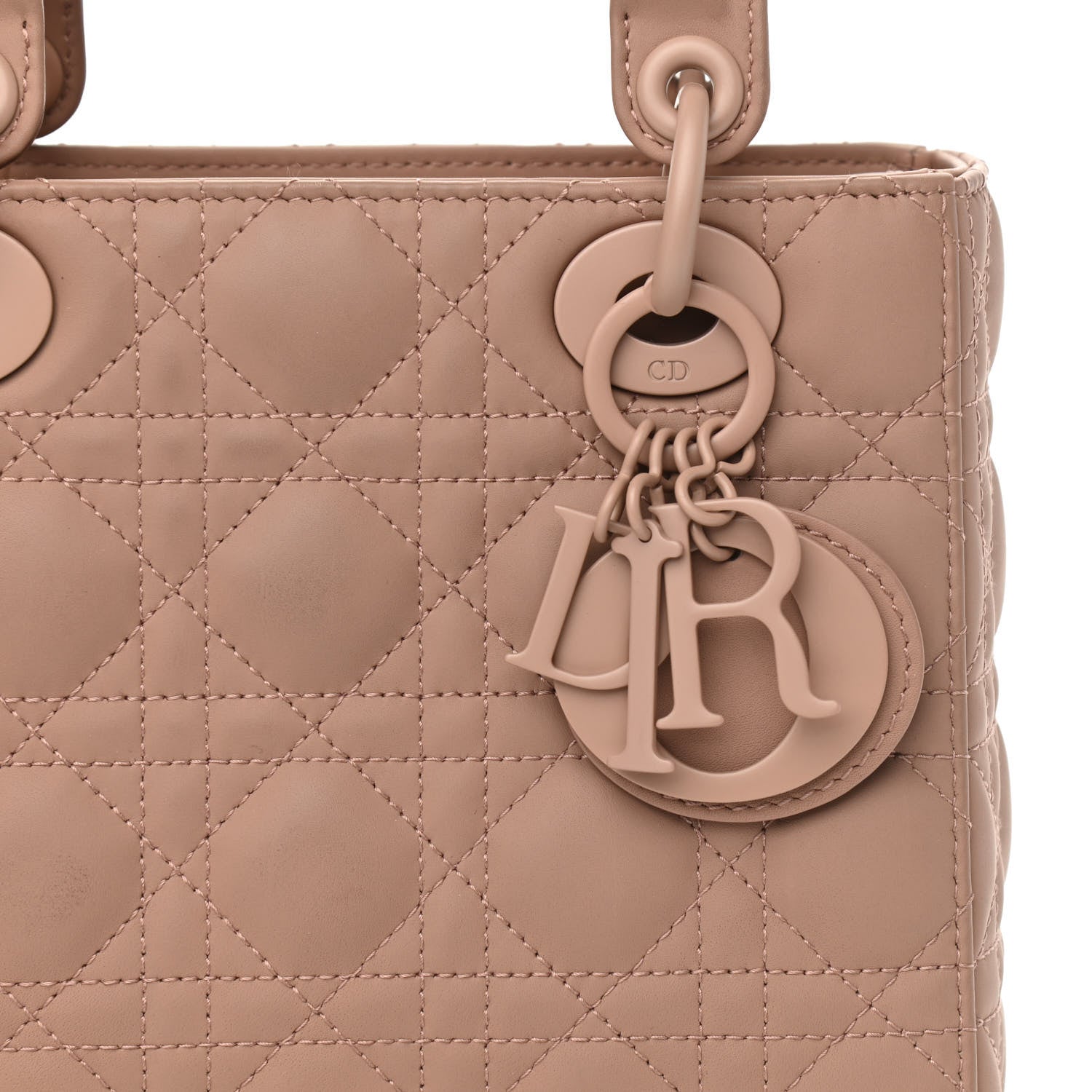Christian Dior Ultra Matte Calfskin Cannage Small My ABCDior Lady Dior Beige 7 of 10