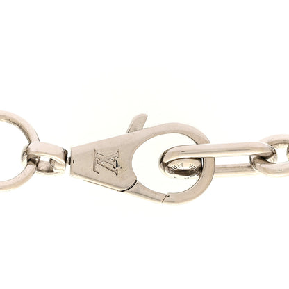 Louis Vuitton Metal LV Studs Necklace Silver 5 of 6
