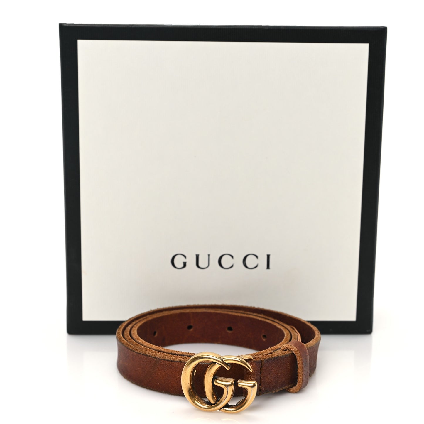 Faded Calfskin Double G 20mm Belt 75 30 Cuir