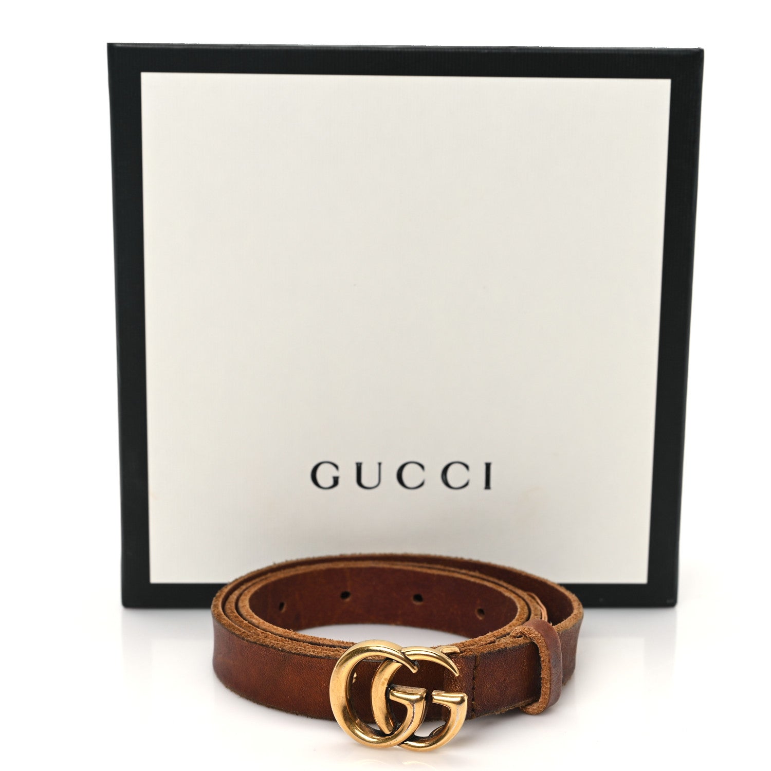 Gucci Faded Calfskin Double G 20mm Belt 75 30 Cuir 5 of 5
