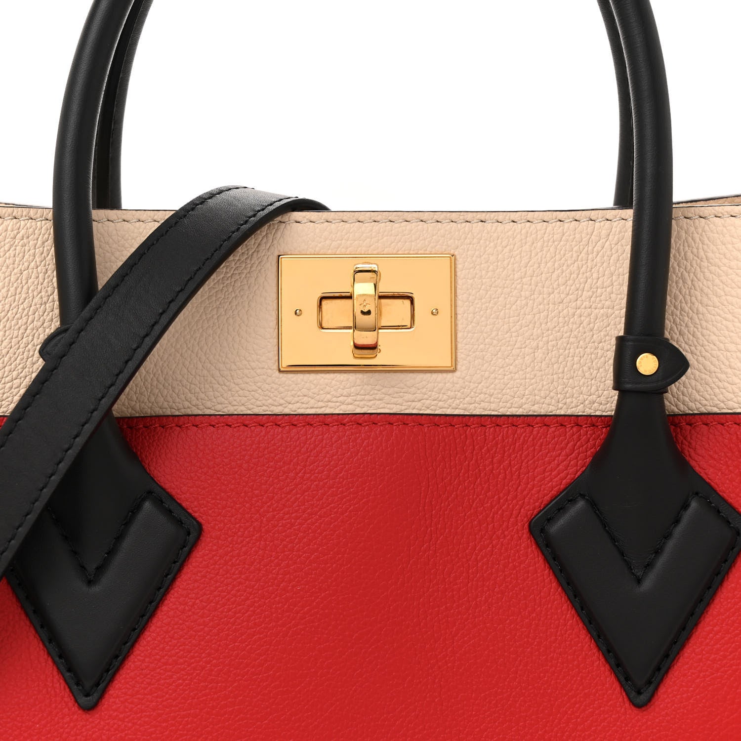 Louis Vuitton Calfskin Monogram On My Side Pirate Red 7 of 10