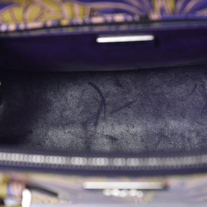 Prada Saffiano Tulip Print Small Galleria Double Zip Tote 10 of 10