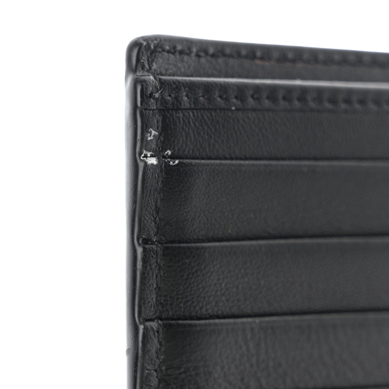 Christian Dior Coated Canvas Calfskin CD Diamond Bifold Wallet Black 9 of 9