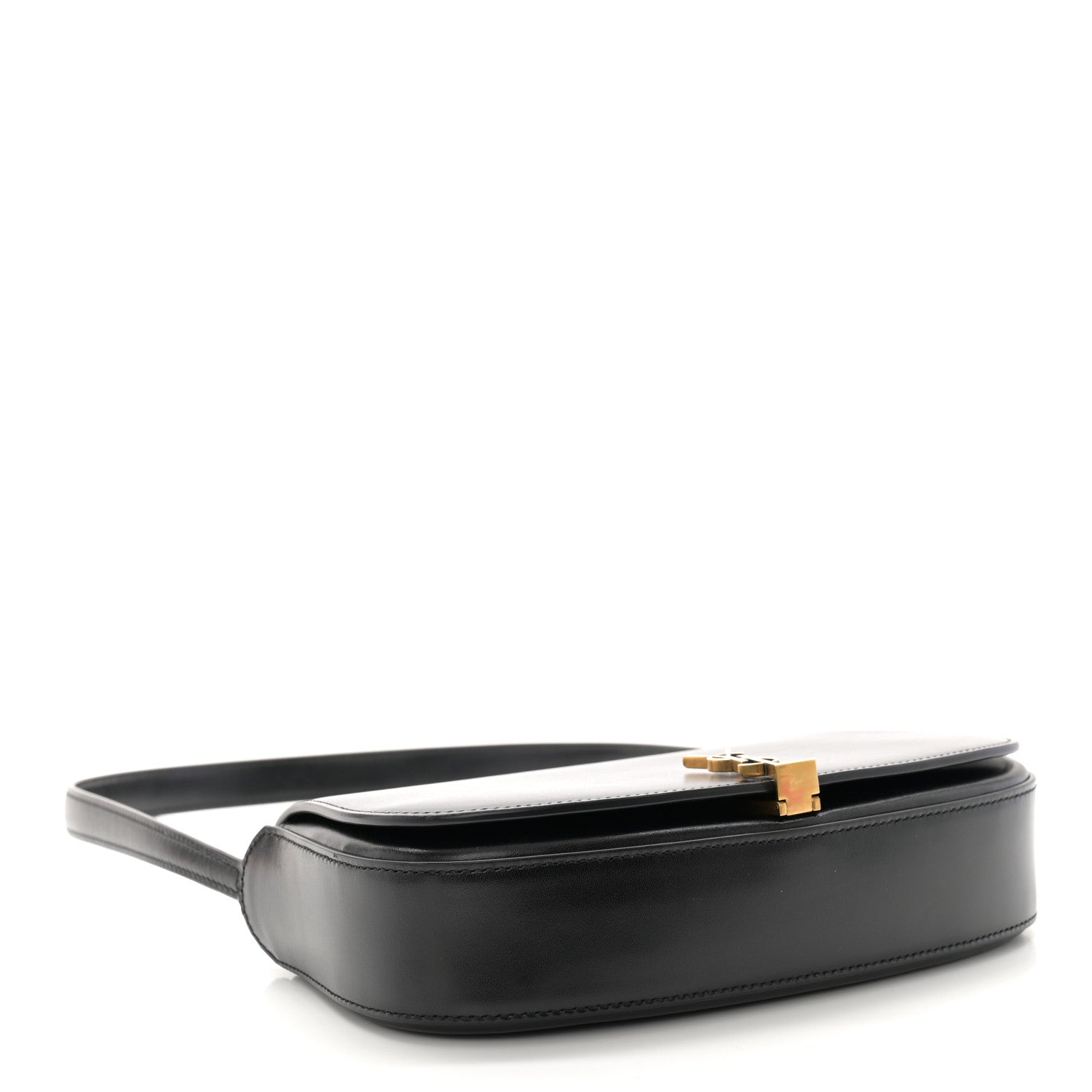 Saint Laurent Box Calfskin Mini Voltaire Shoulder Bag Black 4 of 10