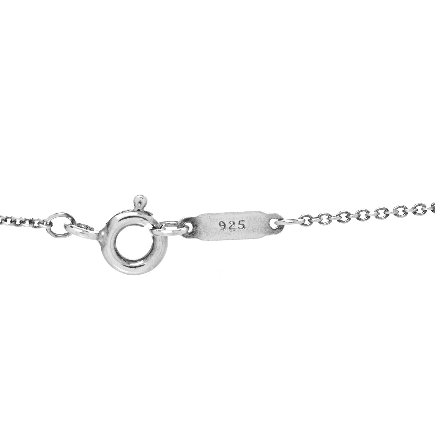 Tiffany Sterling Silver Heart Lock Pendant Necklace 4 of 5