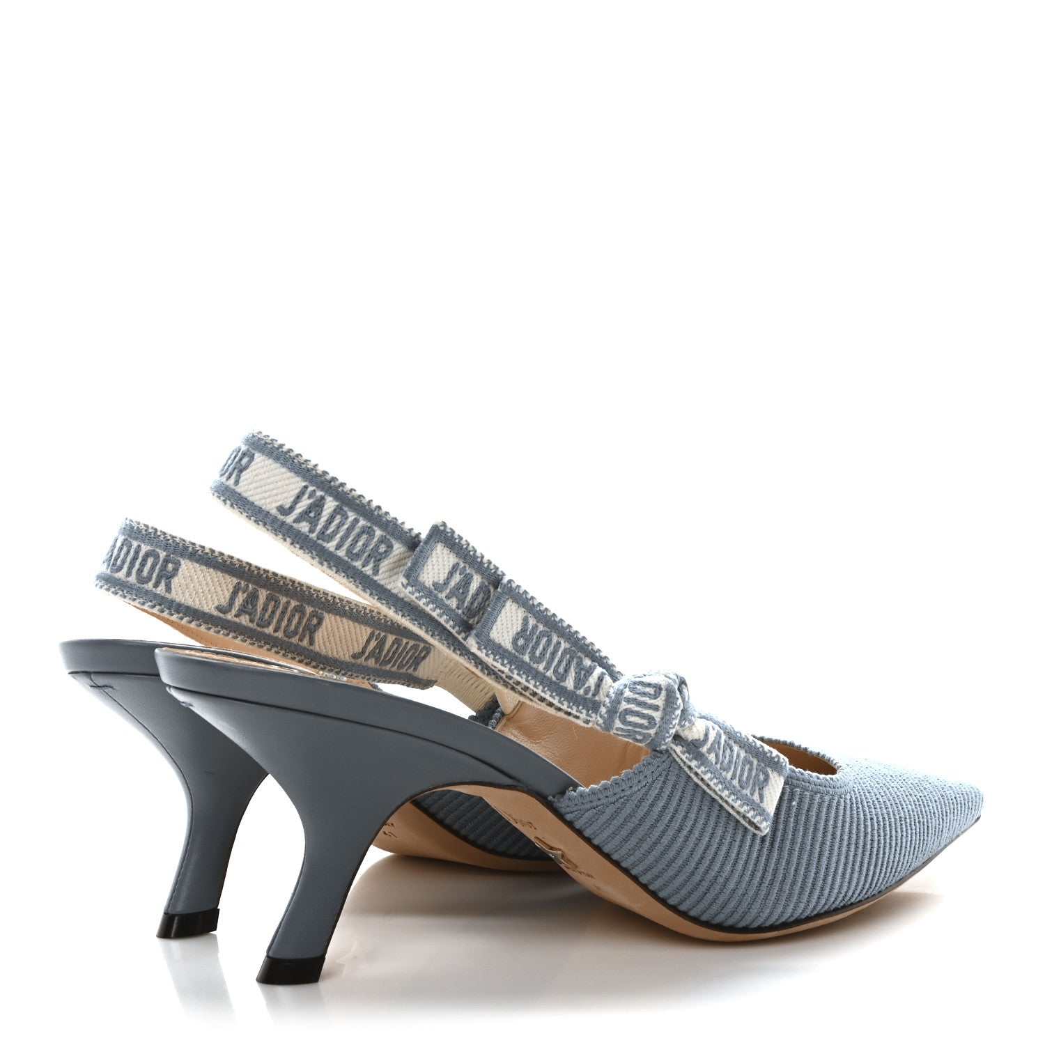 Christian Dior Technical Canvas Ribbon J Adior Slingback 65mm Pumps 41 Bleu Pastel 5 of 10