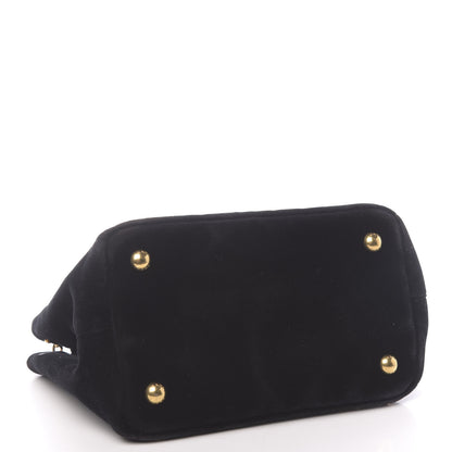 Prada Velvet Astrology Crossbody Tote Bag Black 4 of 10