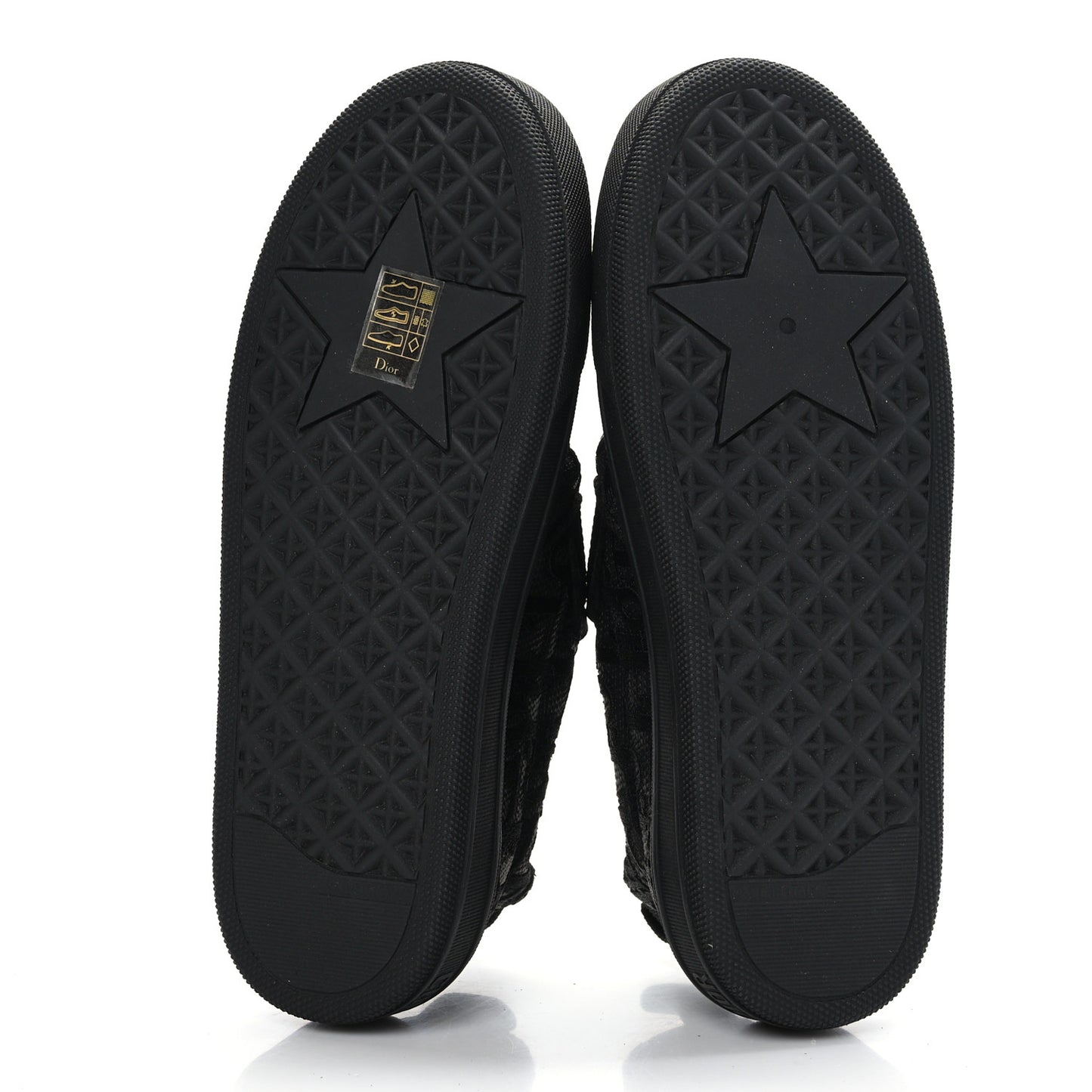 Shiny Technical Fabric Oblique Embroidered Womens Solar Slip On Sneakers 37 Black