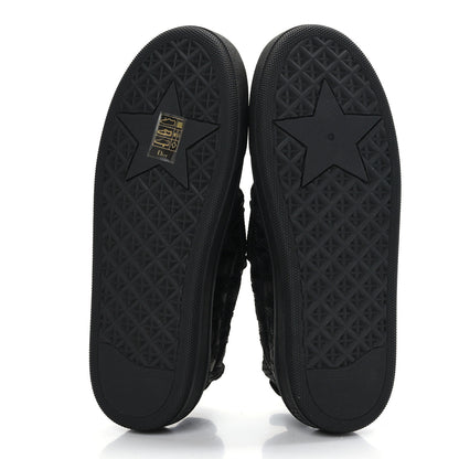 Christian Dior Shiny Technical Fabric Oblique Embroidered Womens Solar Slip On Sneakers 37 Black 5 of 8