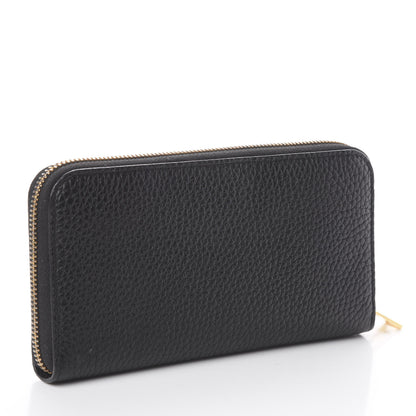 Tom Ford Grained Calfskin TF Zip Around Wallet Black 2 of 5