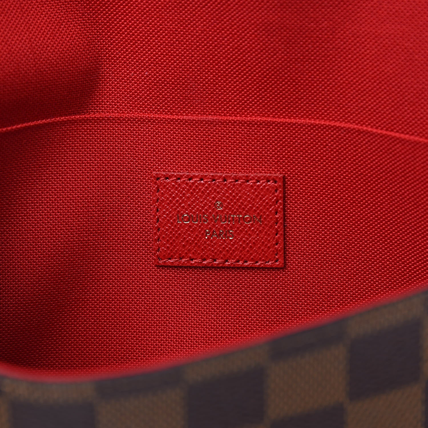 Louis Vuitton Damier Ebene Pochette Felicie Chain Wallet 7 of 11
