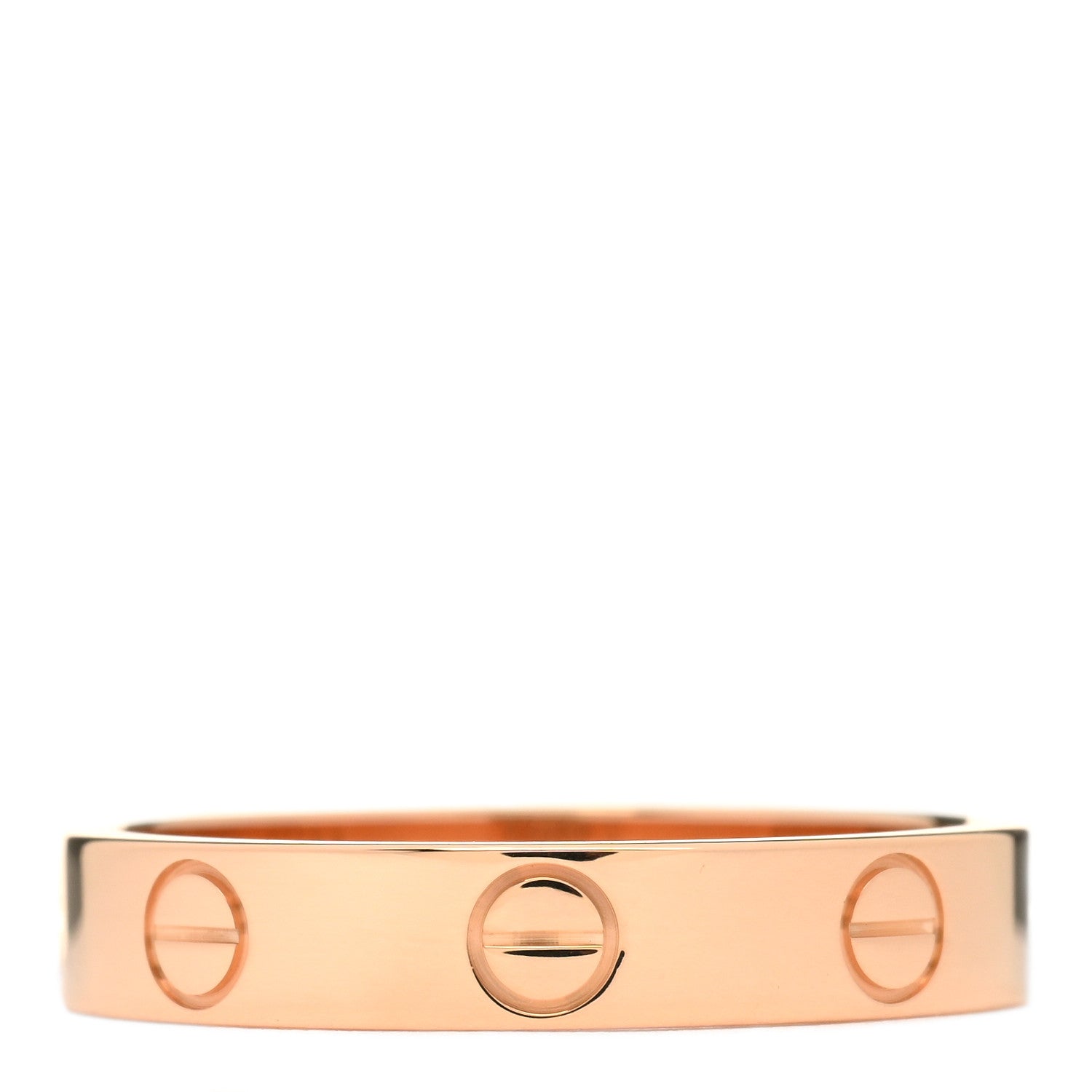 Cartier 18K Pink Gold 3.5mm LOVE Wedding Band Ring 53 6.5 2 of 3