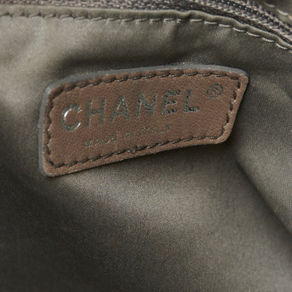 Chanel Calfskin Modern Chain Rhodoid East West Tote Black 6 of 10