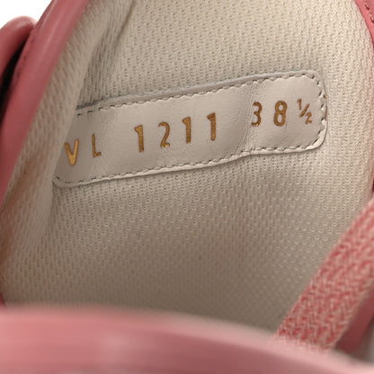 Louis Vuitton Denim Monogram Squad Sneakers 38.5 Pink 7 of 8